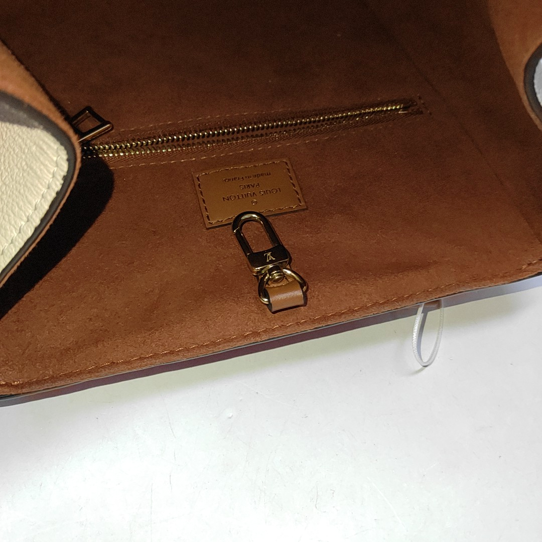 LOUIS VUITTON FOLD Small Brown Coated Canvas Vintage Shoulder Bag Tote Bag Crossbody Bag Gold Hardware Removable Strap-(SKU)-952288780