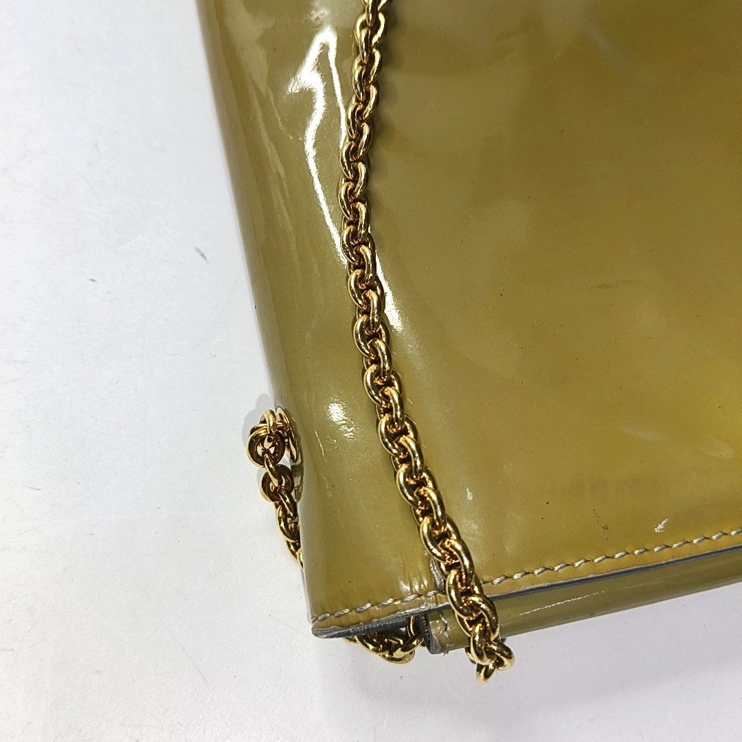 FERRAGAMO Ginny Green Cowhide Single Shoulder Bag Crossbody Golden hardware-(SKU)-942638146