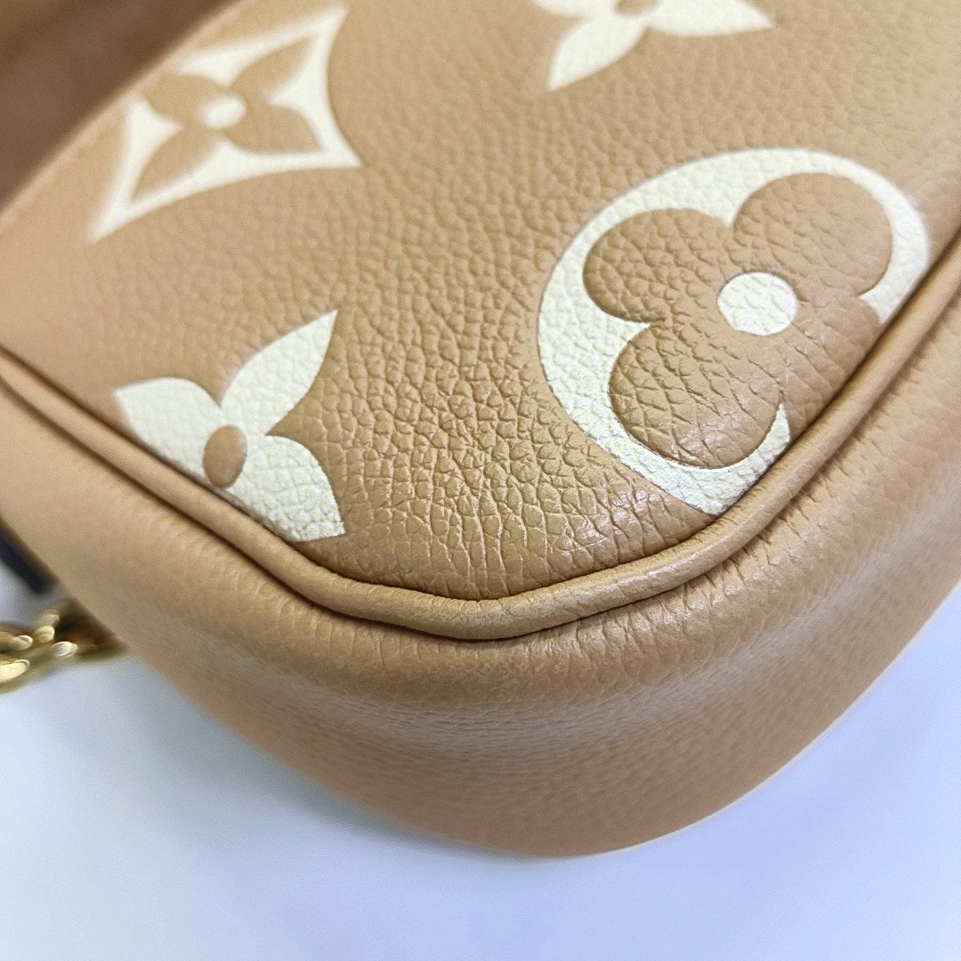 LOUIS VUITTON IVY Blush Pink Leather Monogram Shoulder Bag with Shoulder Strap, Gold Hardware, 2 Removable Shoulder Straps, Accessories Included-(SKU)-967822924