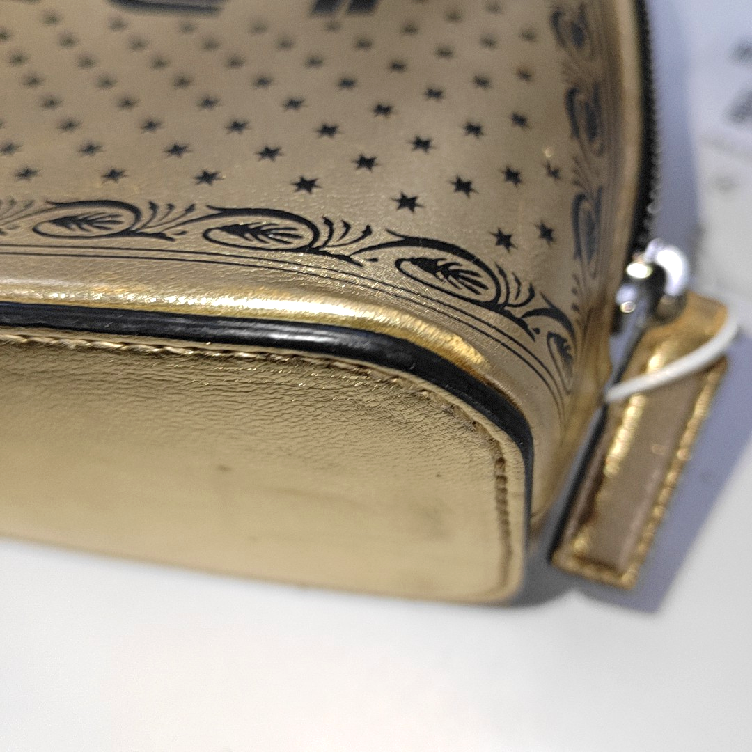 GUCCI Gucci x Sega Champagne Cowhide Printed Crossbody Bag Shoulder Bag Silver Hardware Removable shoulder strap-(SKU)-930001386