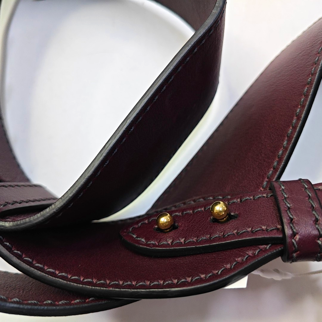 DIOR Dioraddict Small Burgundy Leather Crossbody Bag, Shoulder Bag, Golden Hardware, Removable Strap-(SKU)-945647624