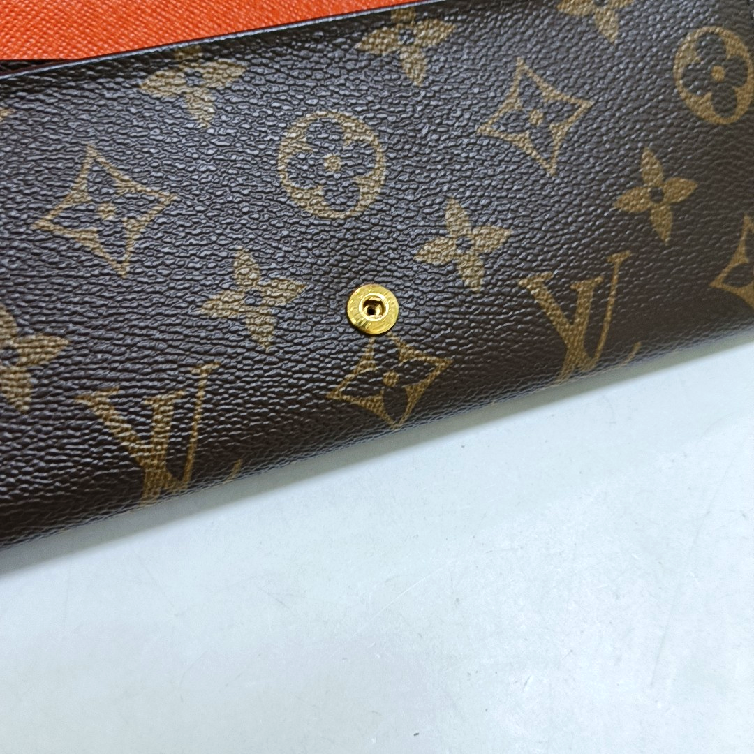 LOUIS VUITTON JOSÉPHINE Brown coated canvas vintage wallet Golden hardware-(SKU)-951962594