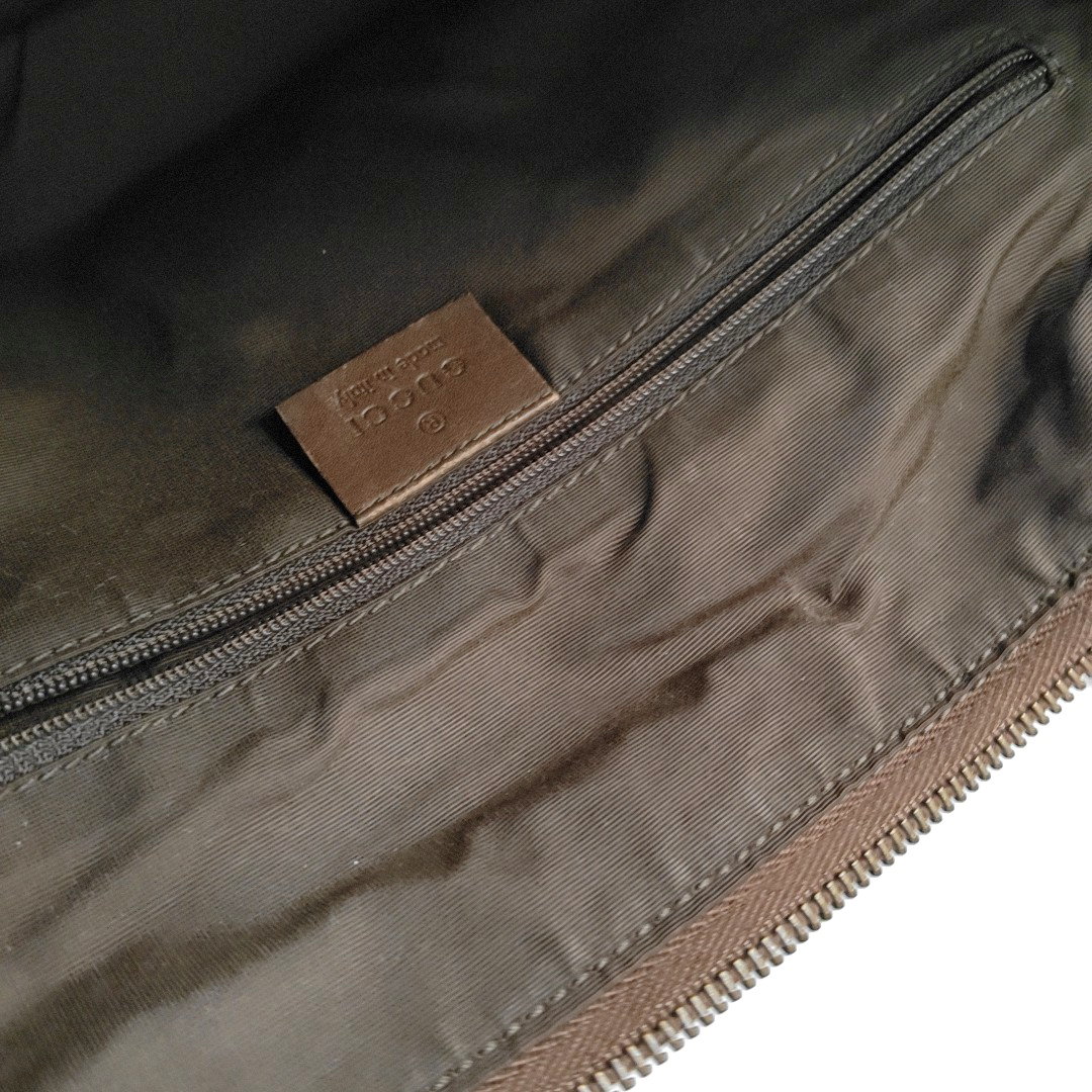 GUCCI Light Purple Canvas Monogrammed Tote Bag Shoulder Bag Ruthenium color hardware-(SKU)-948093980