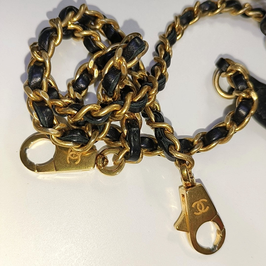 CHANEL COCO HANDLE Small Size Black Wool Calfskin Shoulder Bag, Handbag, Crossbody Bag with Detachable Strap-(SKU)-966024860