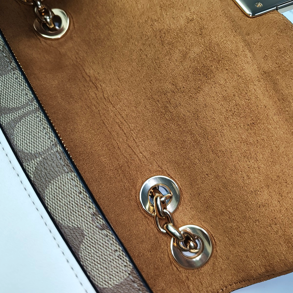 COACH Multicolor Coated Canvas La Vieille Russie Single Shoulder Bag Crossbody Bag Golden hardware-(SKU)-937763825