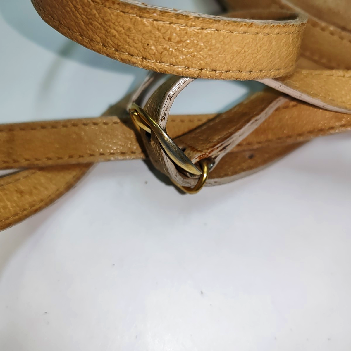 GUCCI Khaki Calf Leather Crossbody Shoulder Bag Golden hardware-(SKU)-935860527
