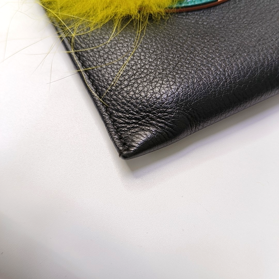 FENDI Monster Black cowhide monster handbag Silver Hardware-(SKU)-958286778