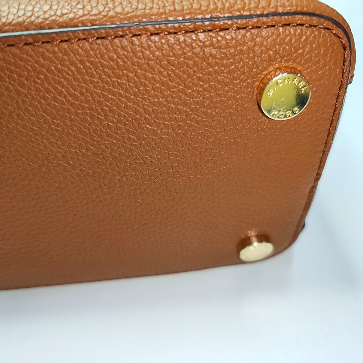 MICHAEL KORS Tote bag Brown Cowhide Embossed Single Shoulder Bag Tote Bag Crossbody Bag Golden hardware Removable shoulder strap-(SKU)-935890394