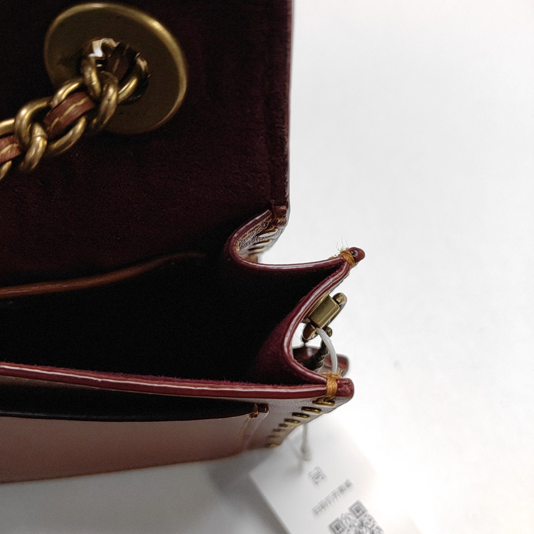 COACH PARKER 18 Brown Coated Canvas Monogrammed Studs Crossbody Shoulder Bag Golden hardware-(SKU)-944285676
