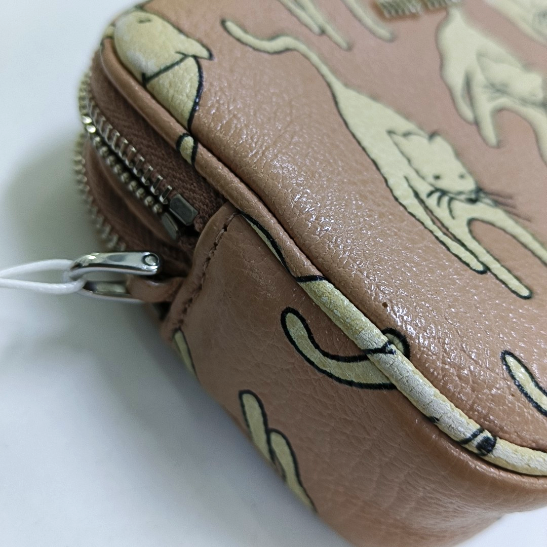 Miu Miu Brown cowhide printed crossbody bag Silver Hardware Removable shoulder strap-(SKU)-960070043