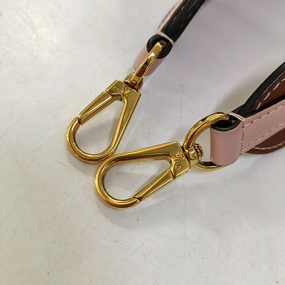 LOUIS VUITTON TWIST Small White EPI Calfskin Water Ripple Pattern Shoulder Bag with Removable Strap-(SKU)-960360137