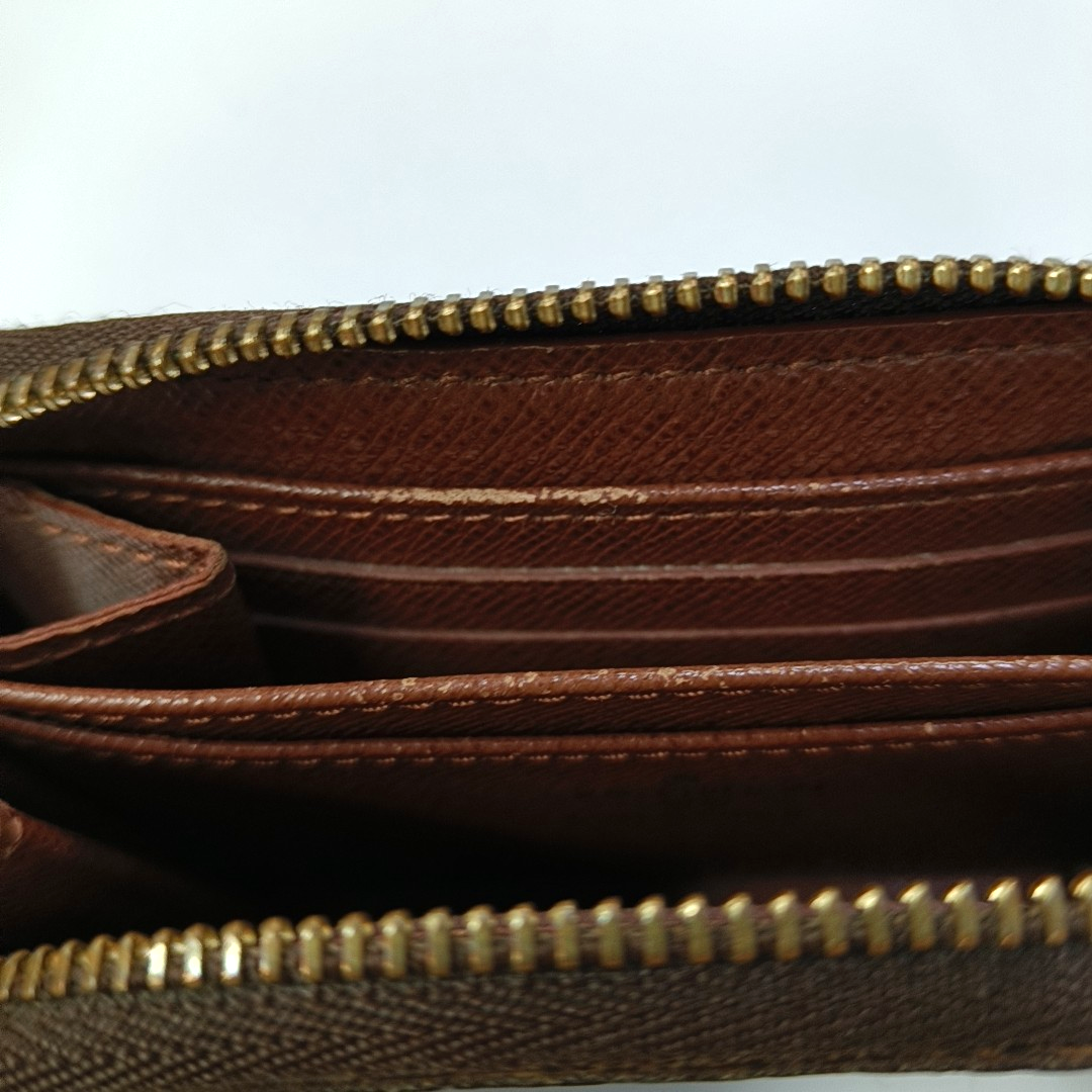 LOUIS VUITTON Brown coated canvas vintage wallet Golden hardware Complete Accessories-(SKU)-959923141