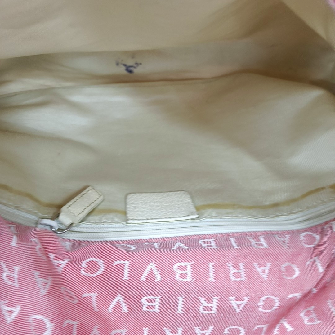BVLGARI LA MANIE DES LOGOS Pink Canvas Jacquard Crossbody Shoulder Bag Silver Hardware Removable shoulder strap-(SKU)-13296603