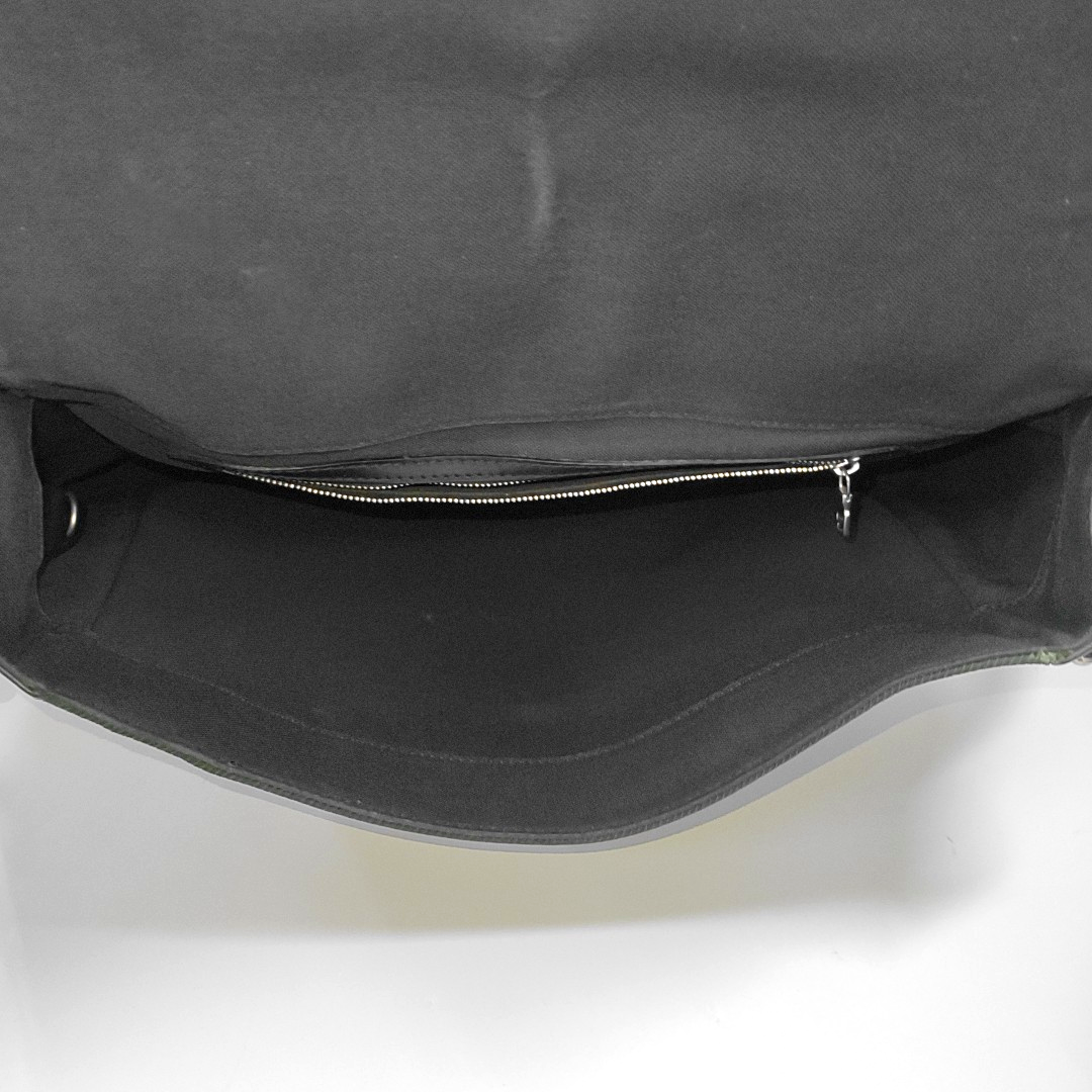 LOUIS VUITTON VIKTOR Black Cowhide Single Shoulder Bag Crossbody Bag Silver Hardware-(SKU)-955690536