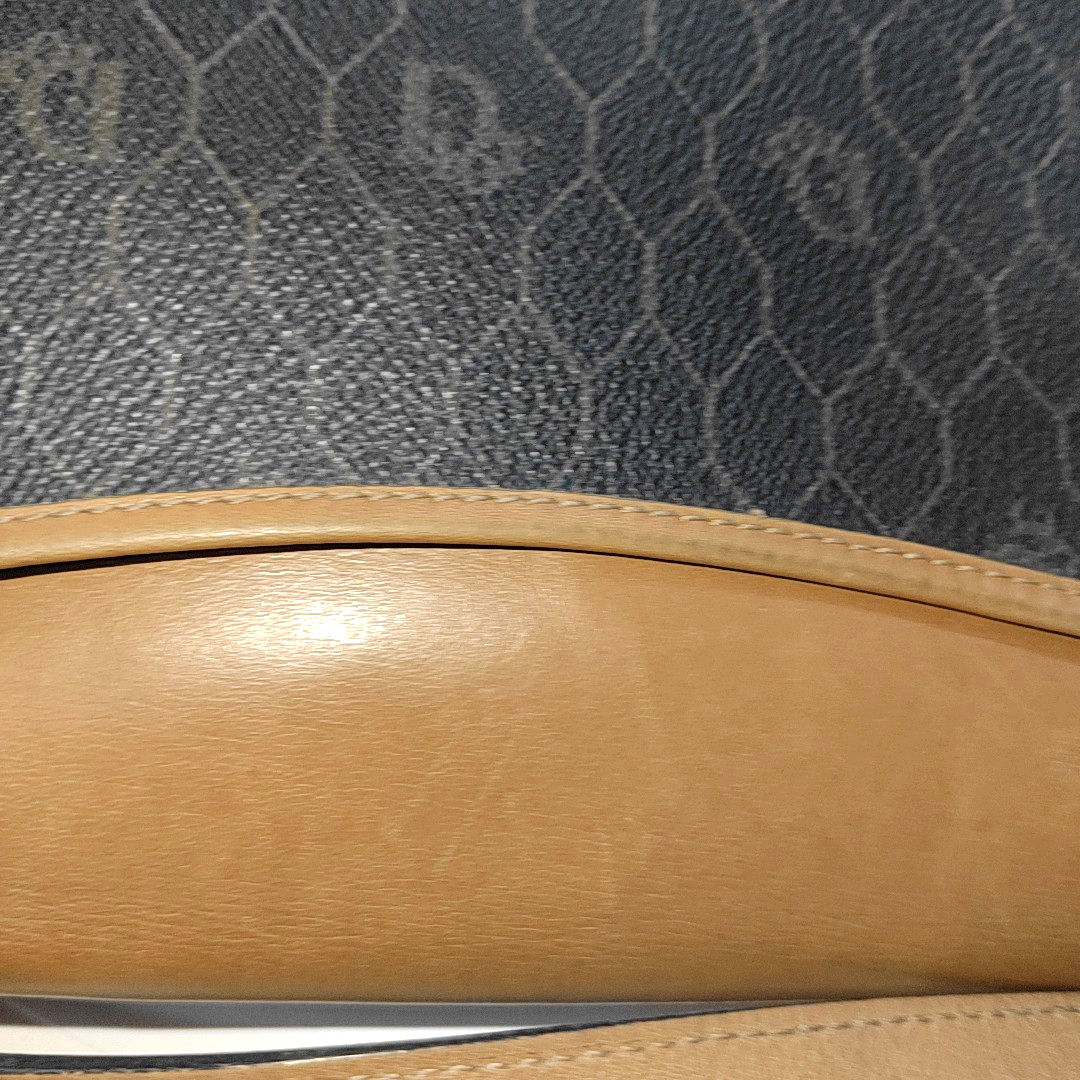 DIOR Black Coated Canvas Single Shoulder Bag Crossbody Golden hardware Sub-bag-(SKU)-14276666