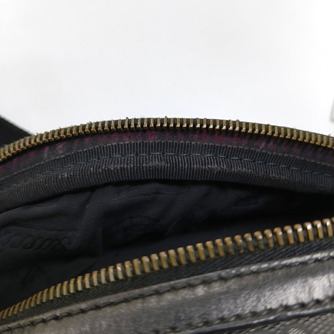 GUCCI GG Imprime Black涂层帆布老花腰包腰包/胸包 Silver Hardware-(SKU)-953665955