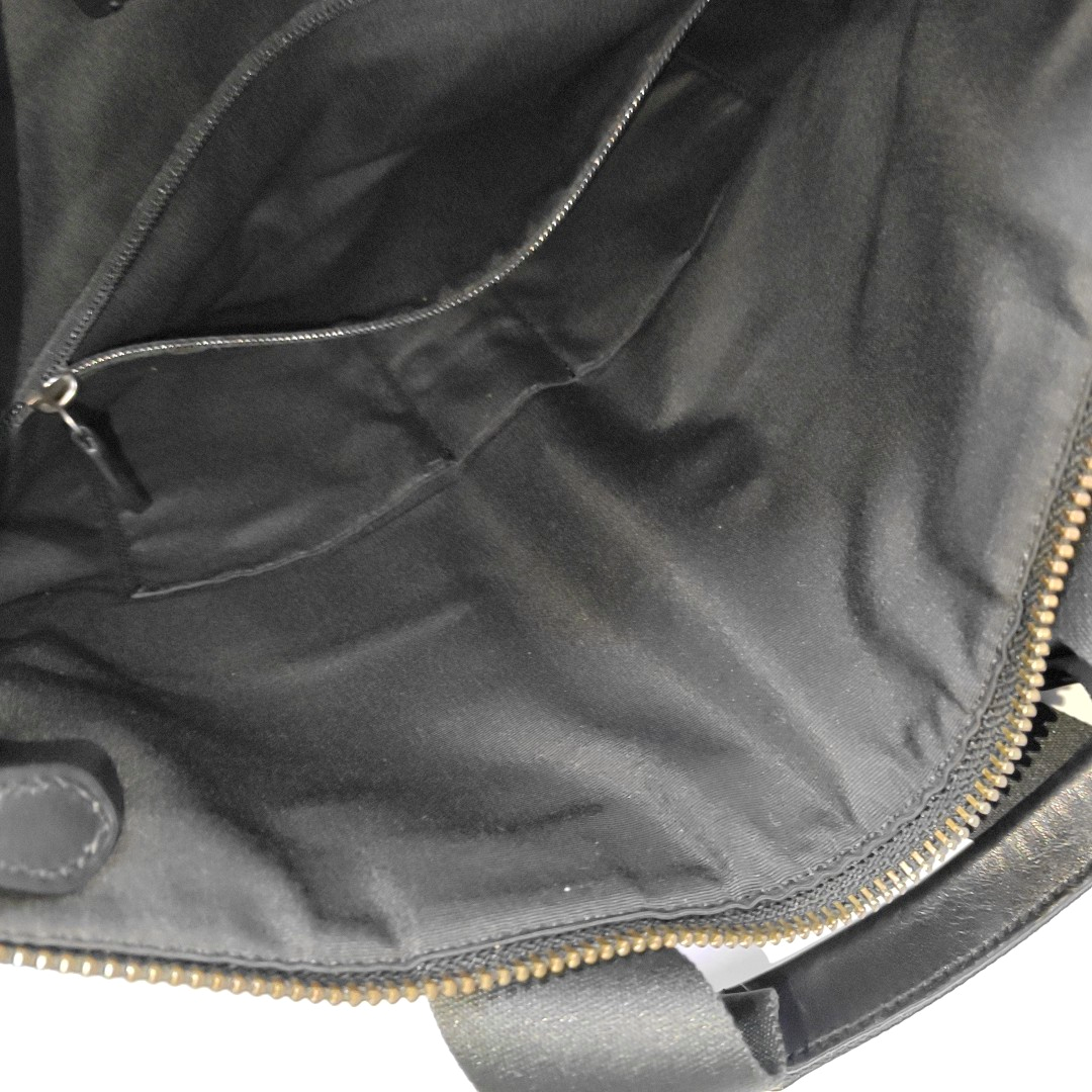 COACH Dark Gray Coated Canvas Single Shoulder Bag Tote Bag Crossbody Bag Gold Black Hardware Removable shoulder strap-(SKU)-14059889