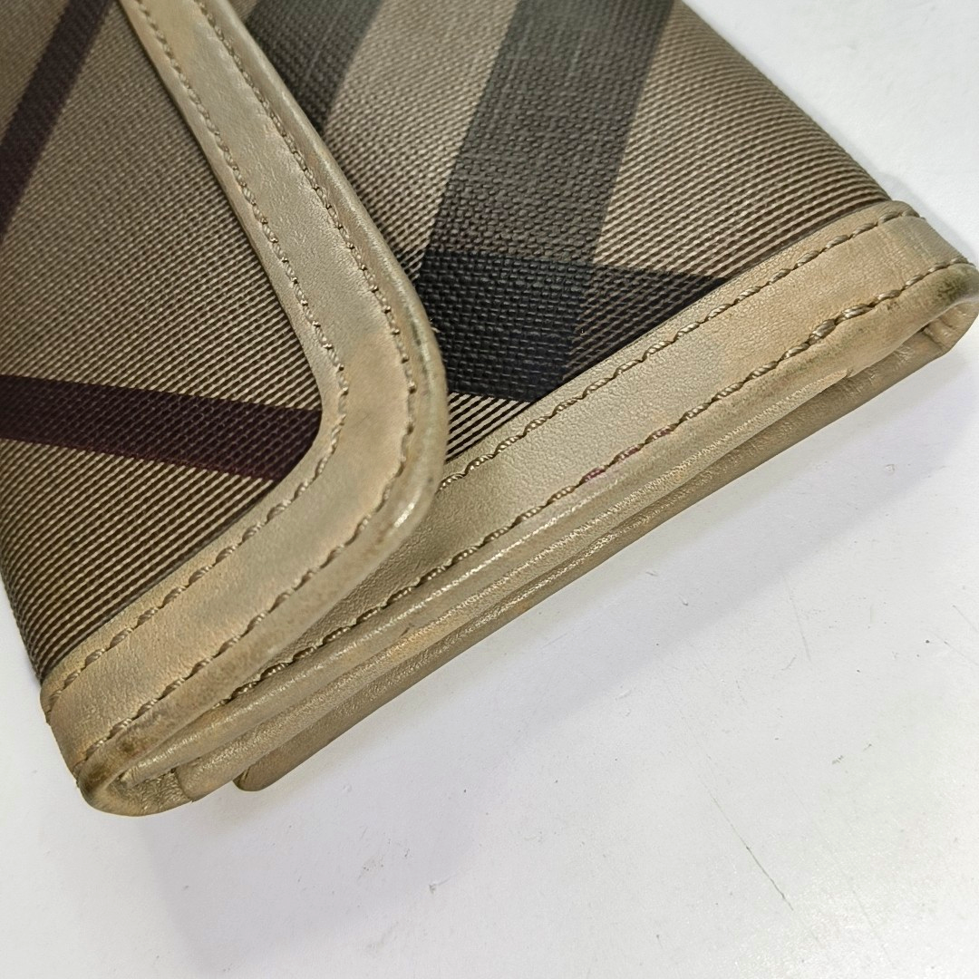 BURBERRY Multicolor Canvas Wallet Silver Hardware-(SKU)-954320481