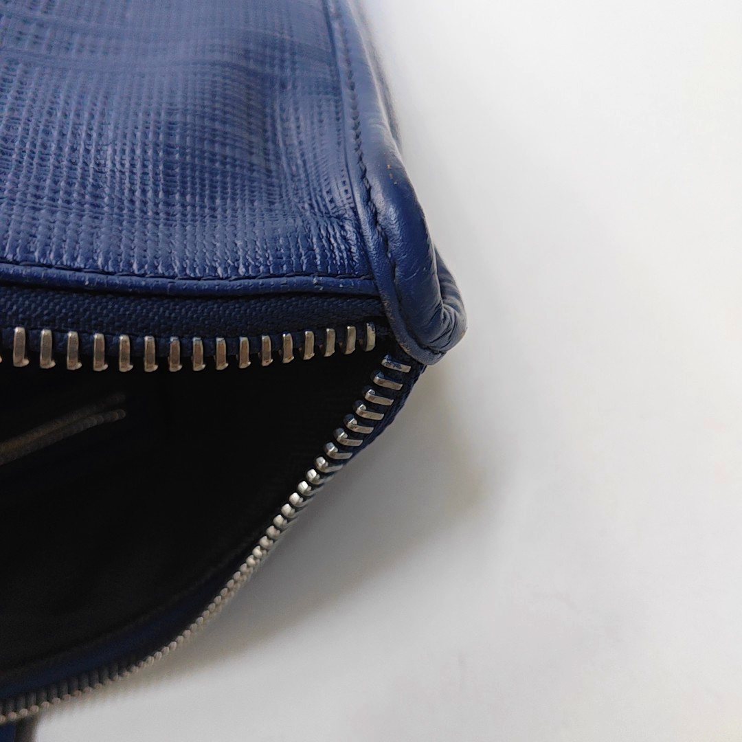LOEWE Toledo Dark Blue Leather Handbag Silver Hardware-(SKU)-953096899