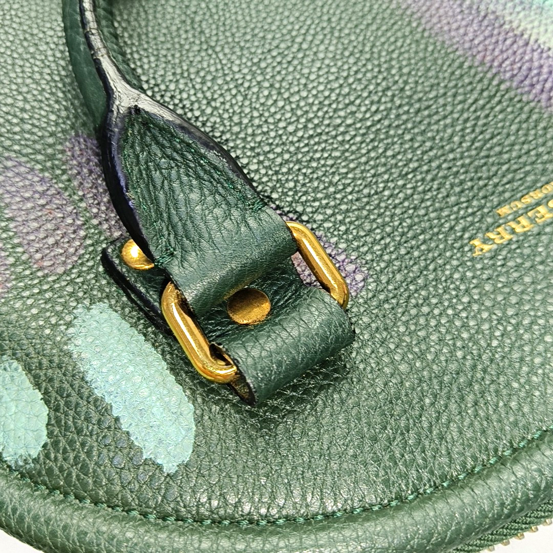 BURBERRY Multicolor Cowhide Print Single Shoulder Bag Tote Bag Golden hardware Removable shoulder strap-(SKU)-957696846