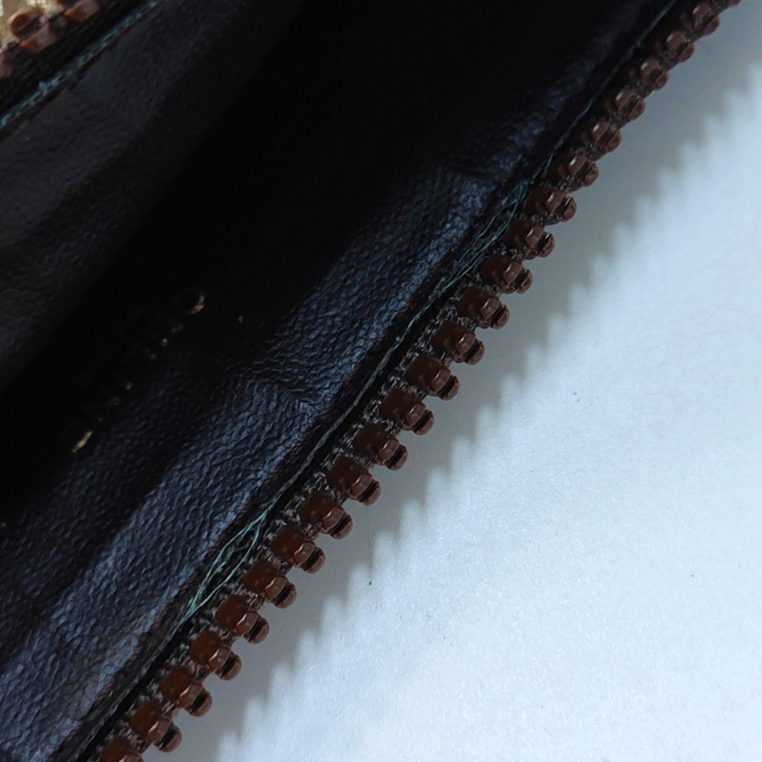 CELINE Brown Canvas Jacquard Clutch Bag Brown Hardware-(SKU)-948094176