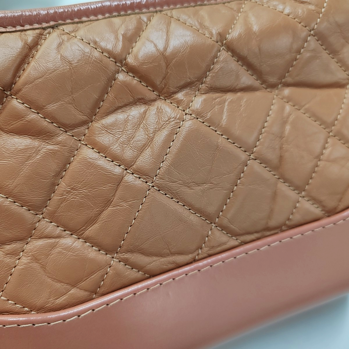 CHANEL GABRIELLE Small Burgundy Leather Quilted Hobo Bag with Shoulder Strap, Gold Silver Hardware, 24 Opening, Detachable Strap-(SKU)-954161489