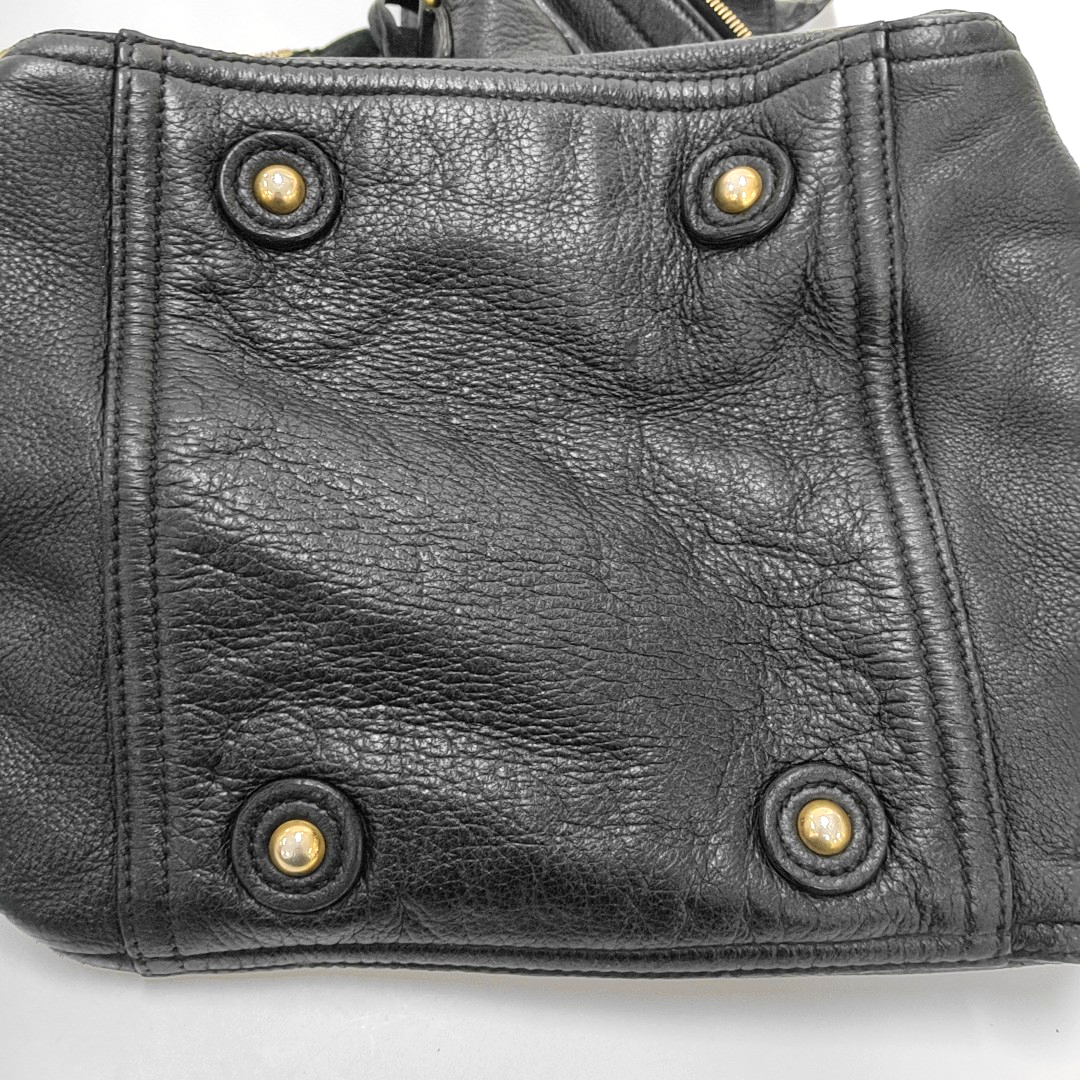 YSL DOWNTOWN CABASBlack Leather Single Shoulder Bag-(SKU)-939374057