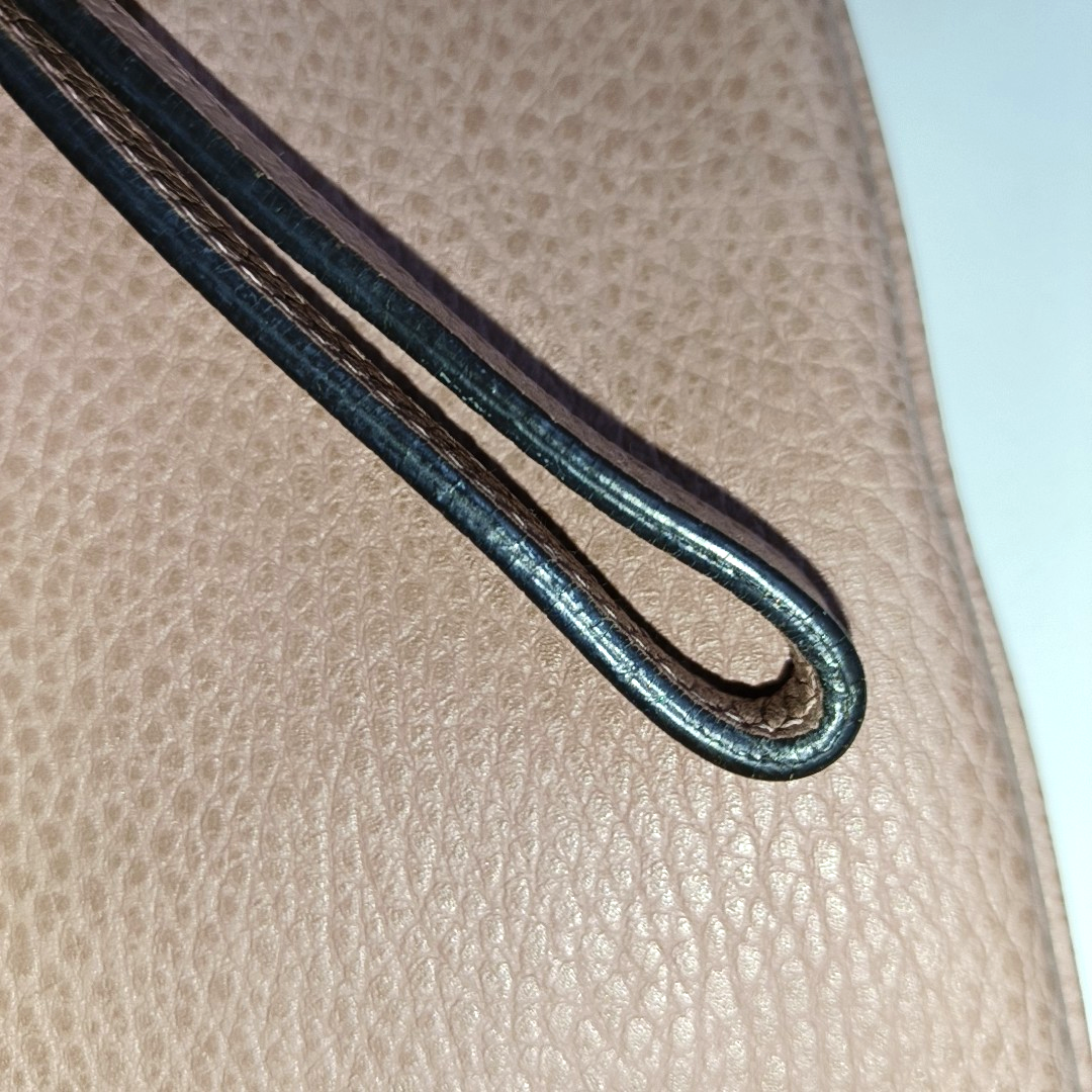 GUCCI Pink Cowhide Pocketbook Golden hardware-(SKU)-935685541