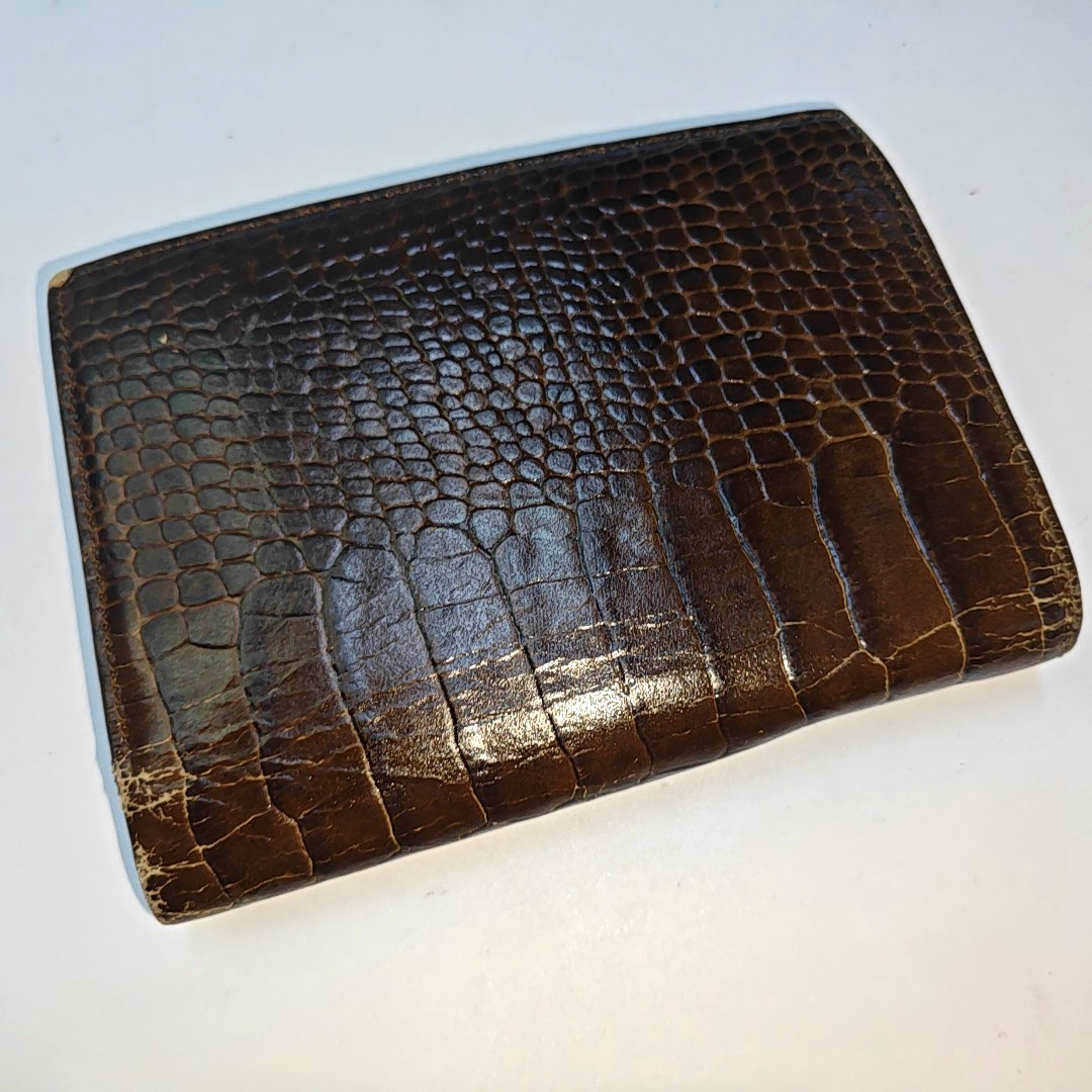 MONTBLANC MeisterstuckBrown Leather Embossed Wallet-(SKU)-936130123