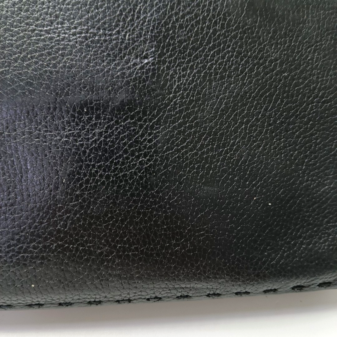 FENDI Monster Black cowhide monster handbag Silver Hardware-(SKU)-960606124