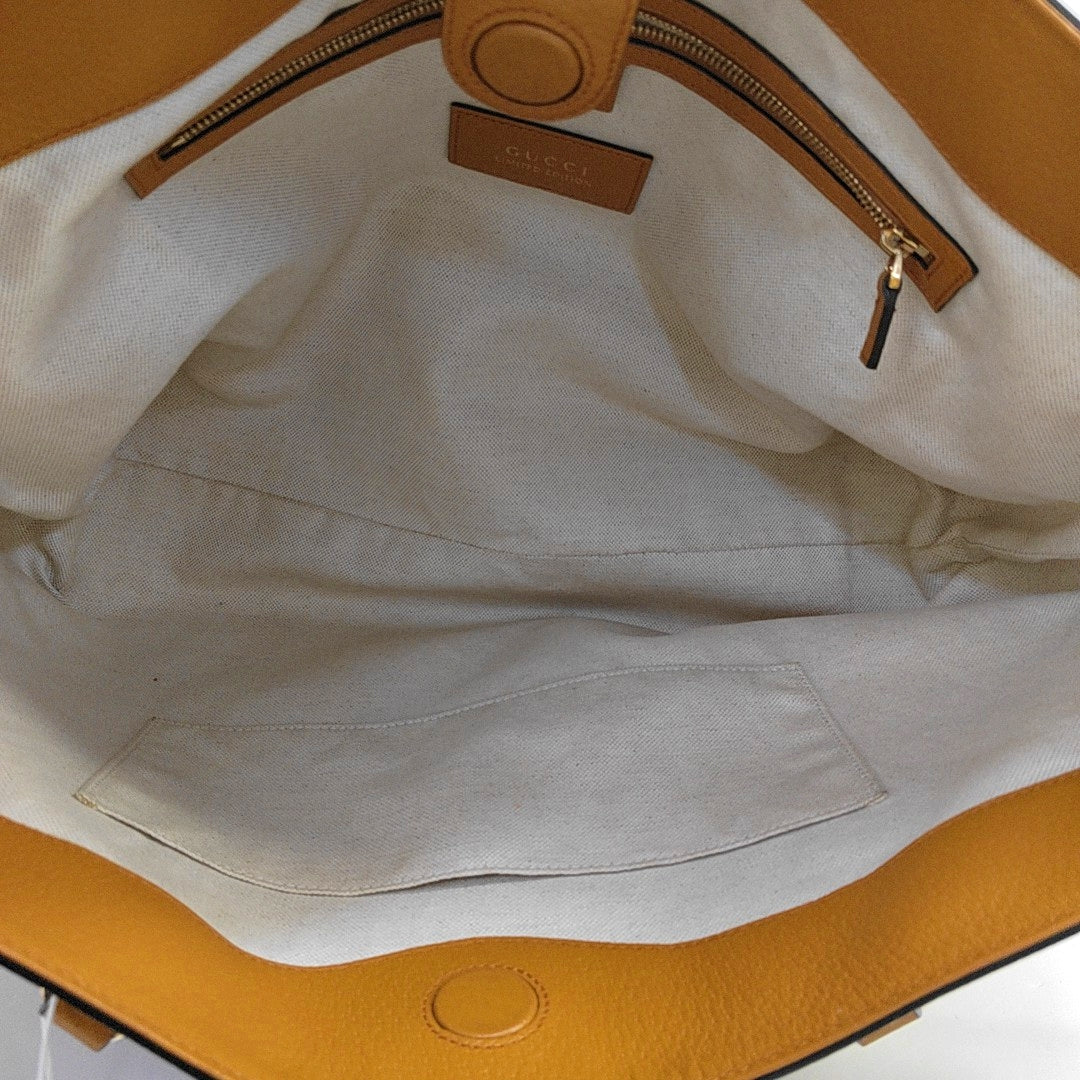 GUCCI Ophidia Medium Beige Coated Canvas Monogram Print Shoulder Bag Golden Hardware-(SKU)-968587936