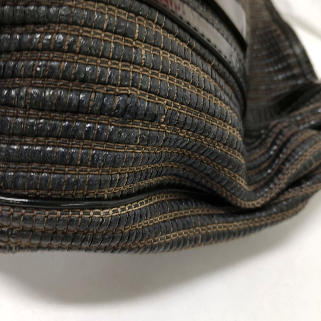 VERSACE Black Leather Single Shoulder Bag Handbag Golden hardware Removable shoulder strap-(SKU)-942991714