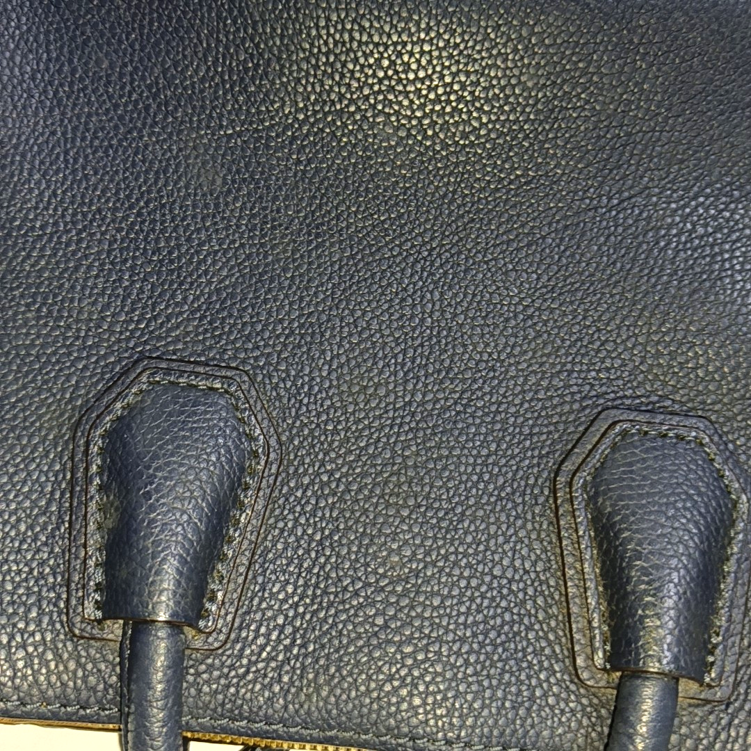 MICHAEL KORS Mercer Medium size Dark Blue Cowhide Embossed Single Shoulder Bag Handbag Crossbody Bag Golden hardware Removable shoulder strap-(SKU)-940019872
