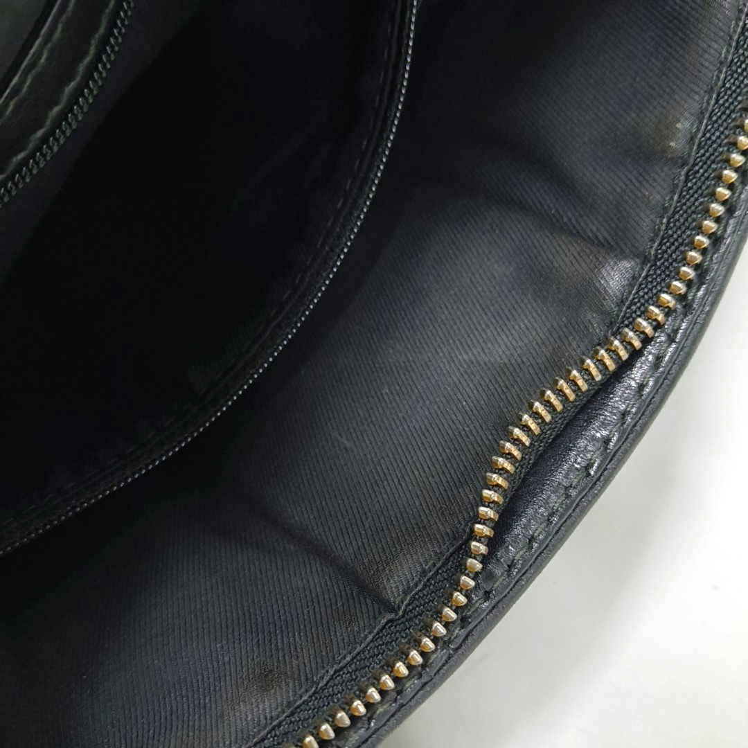 BVLGARI Black Leather Crossbody Bag Single Shoulder Bag Golden hardware Removable shoulder strap-(SKU)-929674210