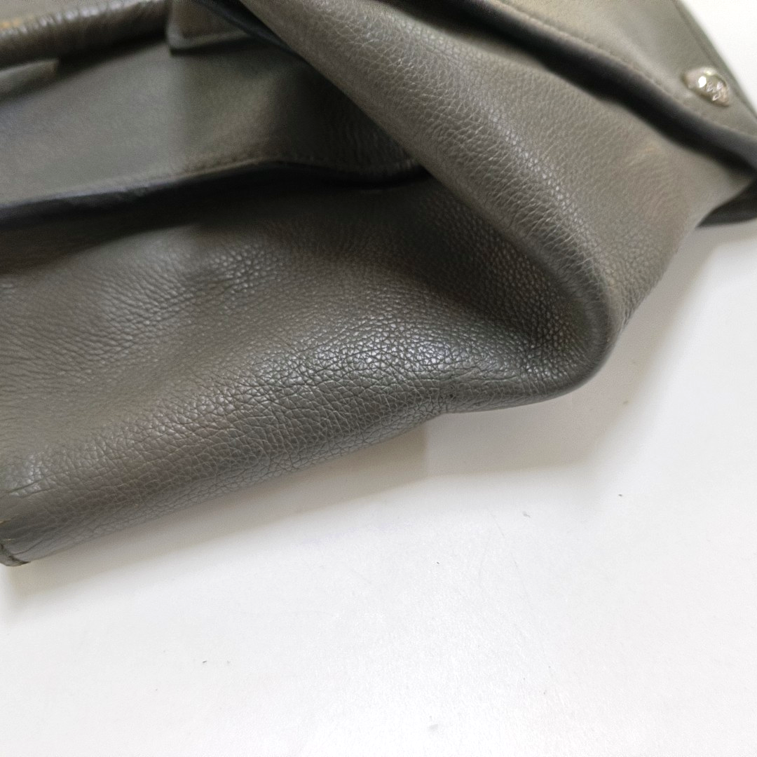 PRADA Tote bag Elephant Gray Cowhide Logo Crossbody Bag Shoulder Bag Single Shoulder Bag Silver Hardware Removable shoulder strap-(SKU)-956018921