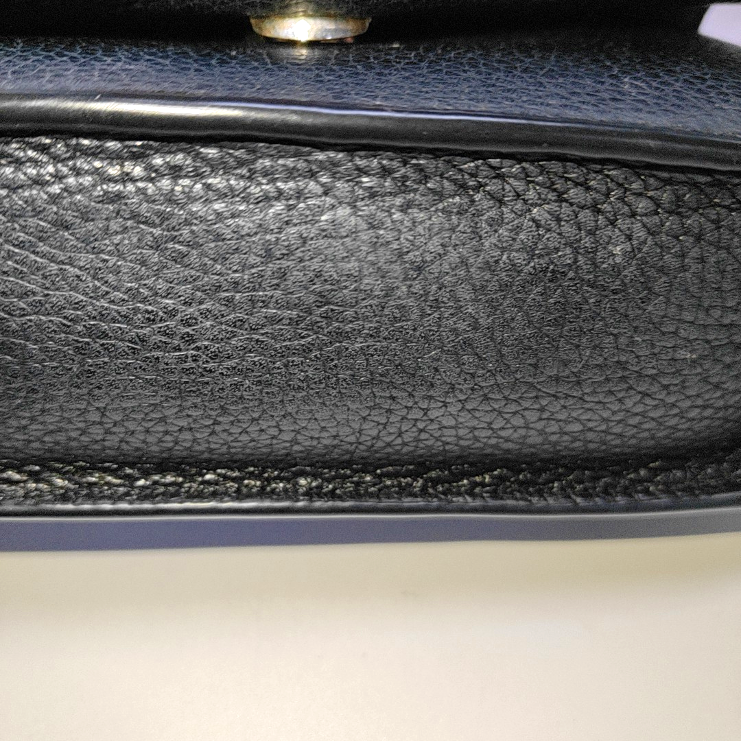 TORY BURCH Britten Black leather crossbody shoulder tote Golden hardware Removable shoulder strap-(SKU)-933116163