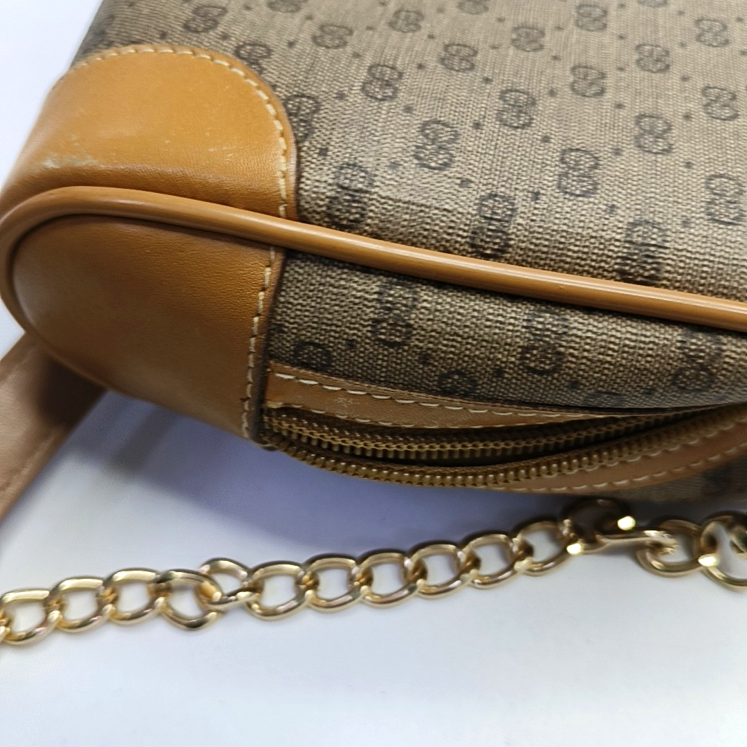 GUCCI Camera Bag Brown Coated Canvas Monogram Handbag Crossbody Single Shoulder Bag Golden hardware-(SKU)-945952111