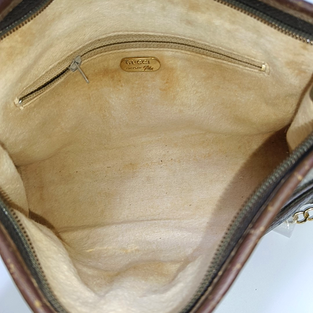 GUCCI Ebony Coated Canvas La Vieille Russie Handbag Golden hardware-(SKU)-945953928