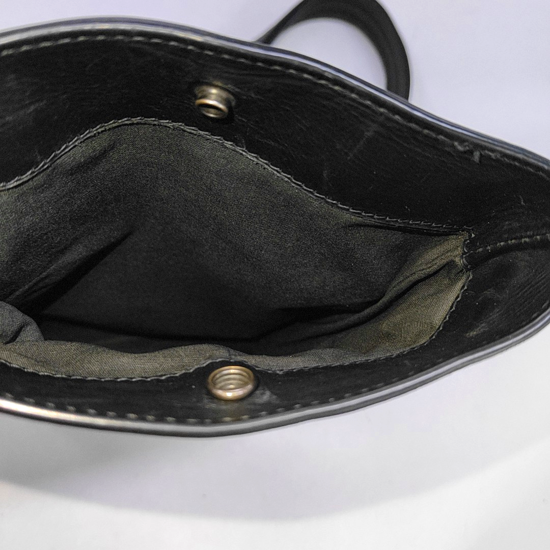 BOTTEGA VENETA Black Leather Embossed Single Shoulder Bag Tote Black hardware-(SKU)-951290647