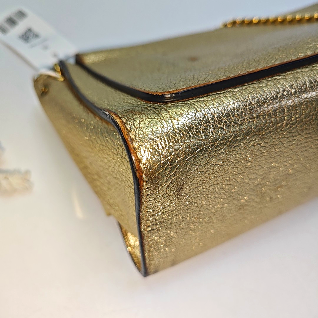 Chloé Elle Golden Leather Shoulder Bag, Crossbody Bag Golden hardware Removable shoulder strap-(SKU)-936942070