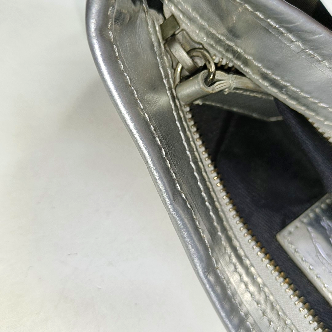 BURBERRY Gray Nylon Single Shoulder Bag, Handbag Black hardware Removable shoulder strap-(SKU)-951639021