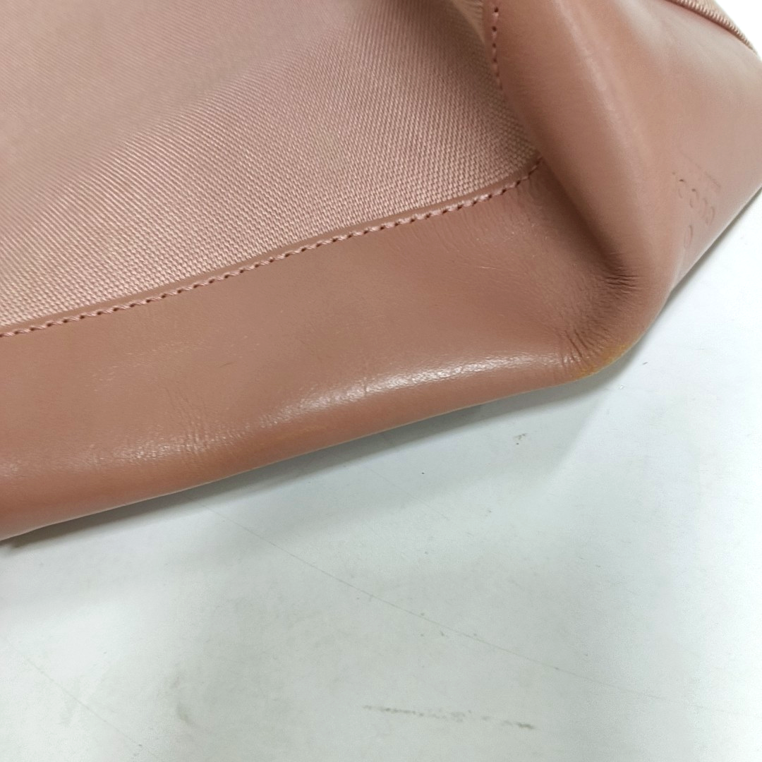GUCCI Bucket bag Pink Canvas Shoulder Bag Tote Bag Silver Hardware-(SKU)-935552041
