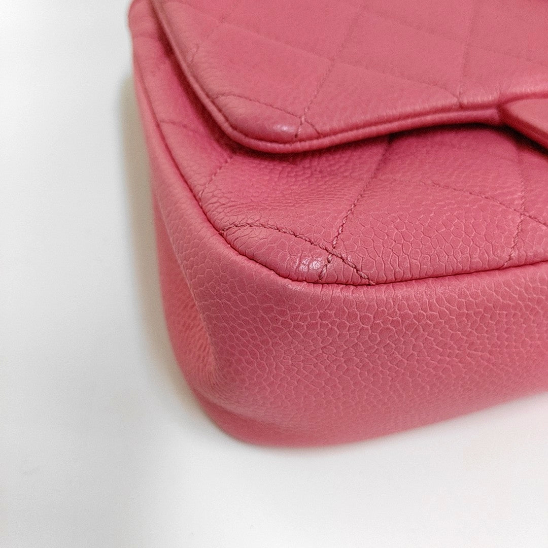 CHANEL CLASSIC FLAP Pink Quilted Calfskin Monogram Shoulder Bag, Handle Bag, Crossbody with Detachable Strap, Pink Hardware, 29 Clasps-(SKU)-966828940