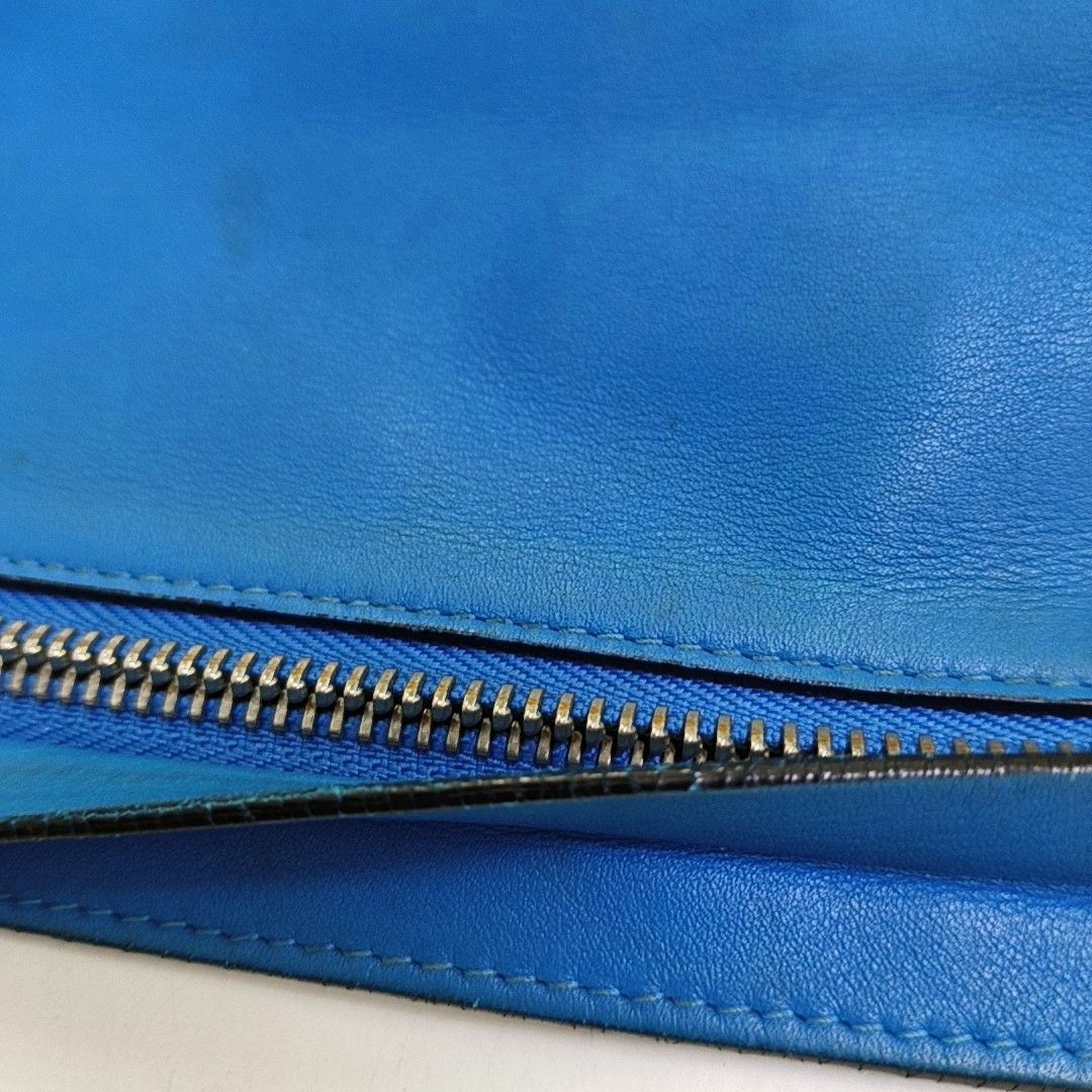 LOEWE RepeatBlue Calfskin Embossed Handbag-(SKU)-957639765