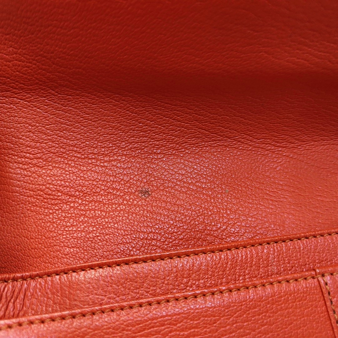 CELINE Red Calf Leather Crossbody Shoulder Bag Tote Golden hardware-(SKU)-941984200