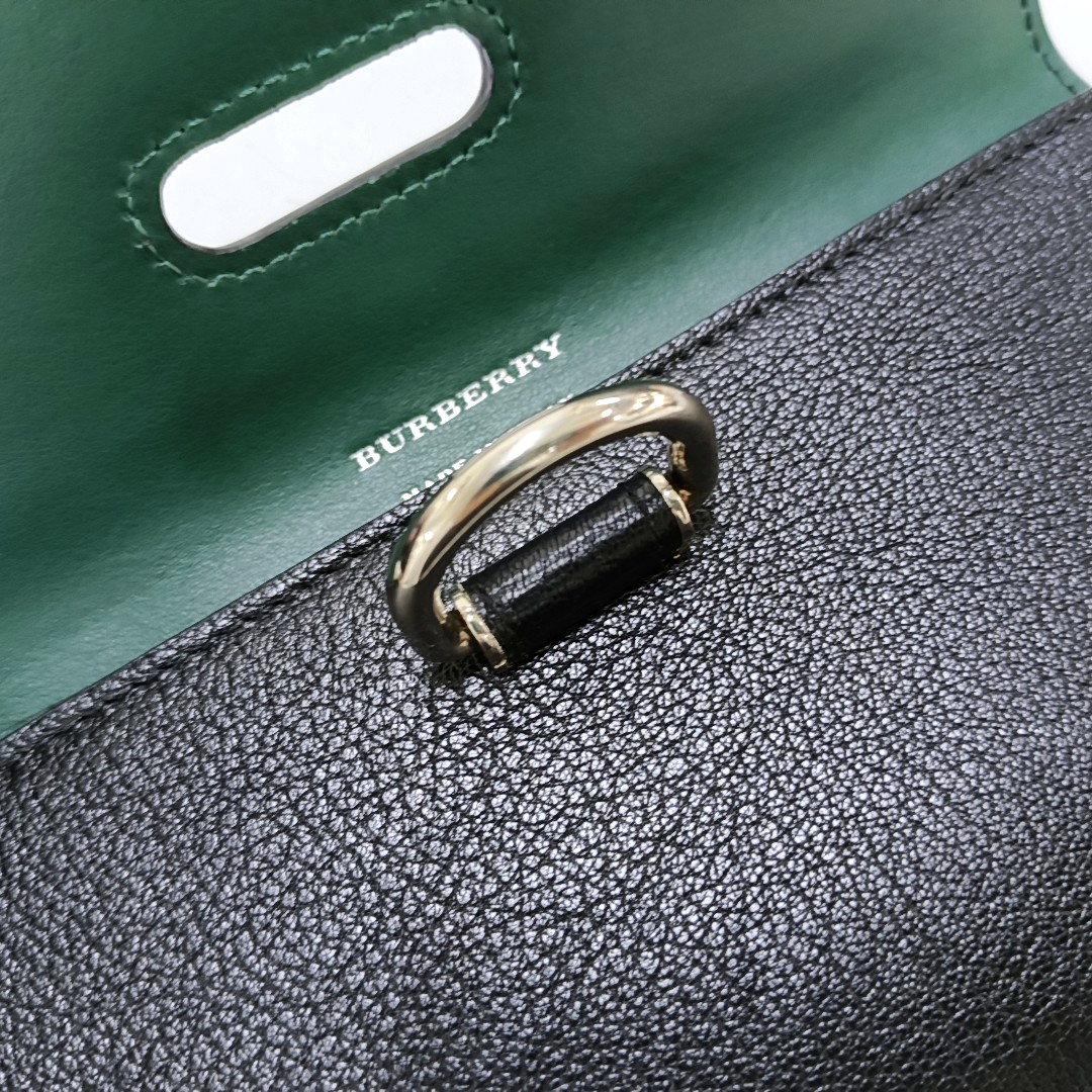BURBERRY D-Ring Black Cowhide Wallet-(SKU)-958091662