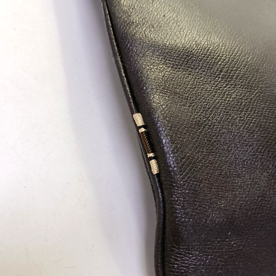 FERRAGAMO Dark Brown Calfskin Single Shoulder Tote Bag Crossbody Bag Golden hardware-(SKU)-943478247