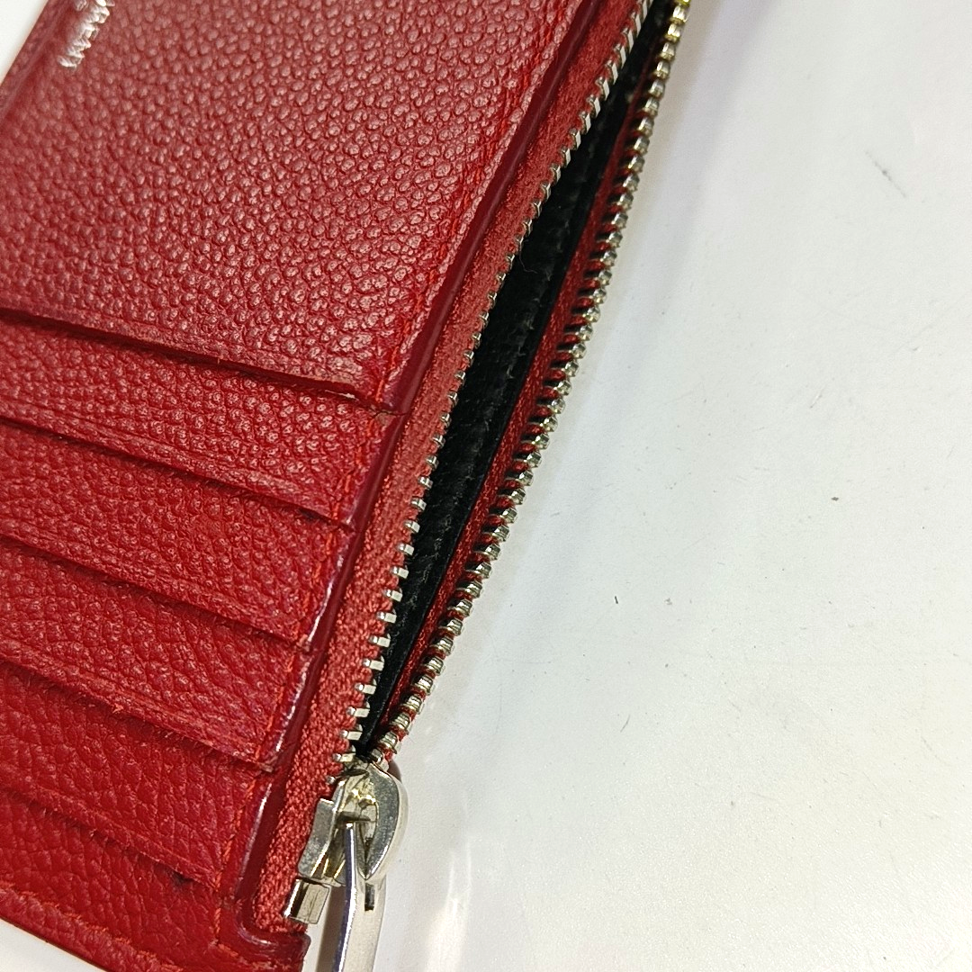 YSL FRAGMENTSRed Cowhide Card Case Complete Accessories-(SKU)-957693346