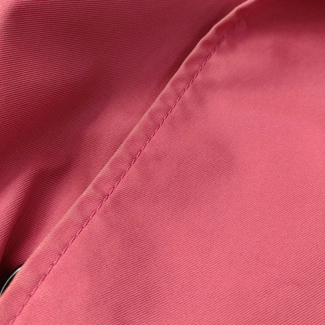 COACH XXScode Spring Autumn Pink Cotton Women's Medium Length Trench Coat-(SKU)-942014612