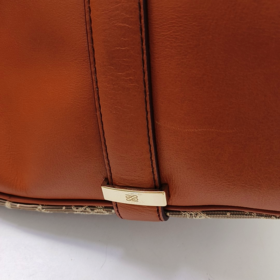 LANCEL Khaki Nylon Flower Handbag Golden hardware-(SKU)-950489548